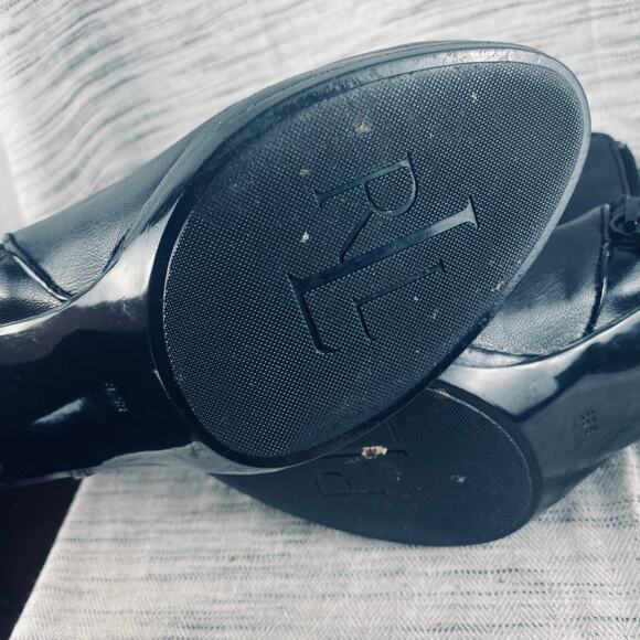 Lauren Ralph Lauren Marcy Black Leather Heeled Ankle‎ Boots Size 8.5B - Picture 8 of 10